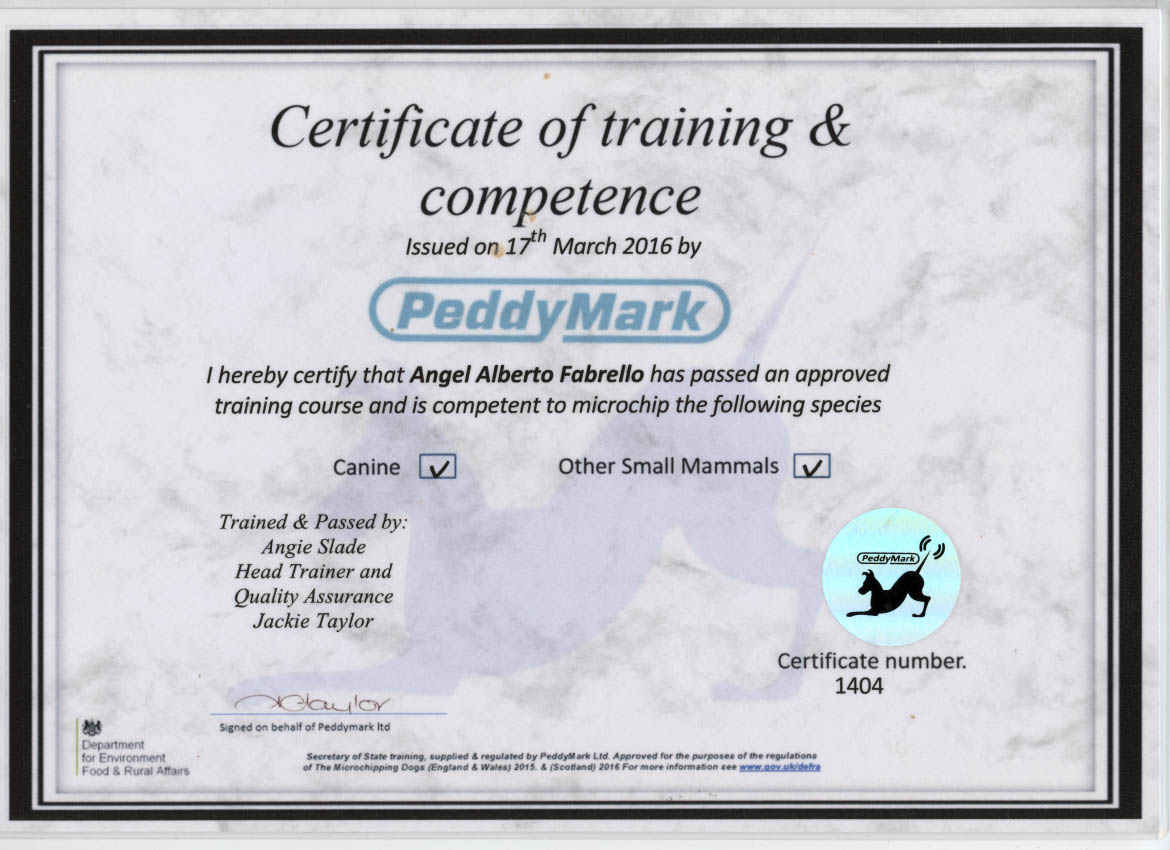 Michorchip Caertificate